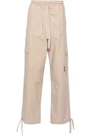 Msgm Straight-leg cotton cargo trousers
