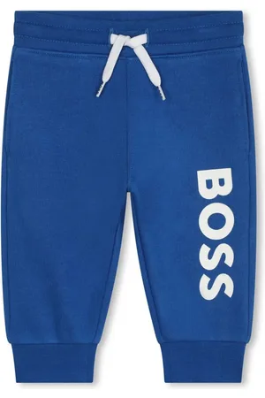 HUGO BOSS Logo-print cotton blend track pants