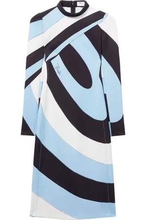 Puccini Iride-print midi dress