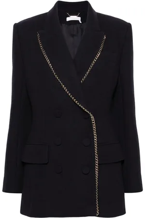 Chloé Chain-link trim double-breasted blazer