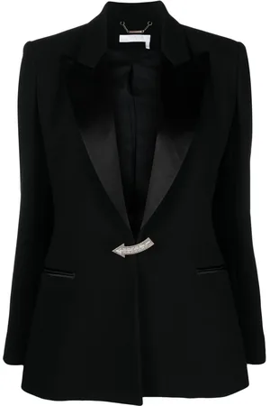 Chloé Brooch-detail wool blazer