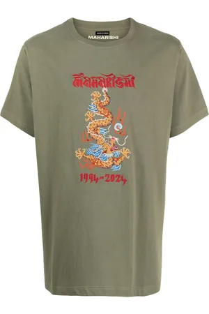 Maharishi Dragon-print organic-cotton shirt