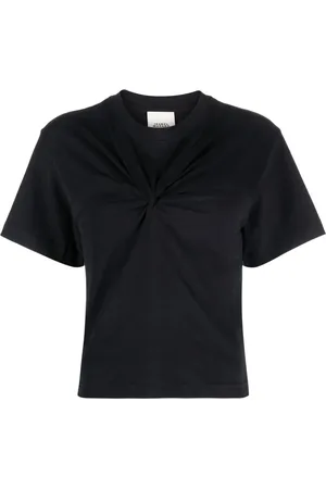 Isabel Marant Zuria knot-detail organic cotton T-shirt