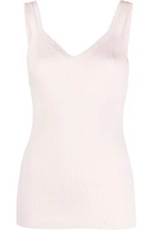 P.A.R.O.S.H. Cipria sleeveless knitted top