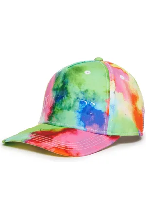 Dsquared2 Rubberised logo tie-dye cotton cap