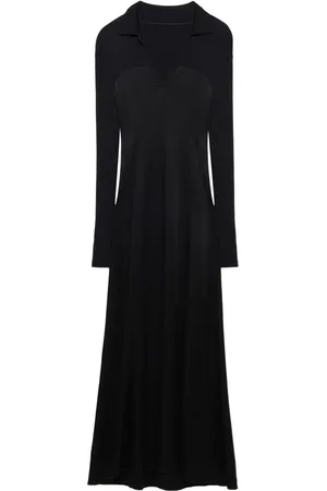 Simkhai Jonny spread-collar gown