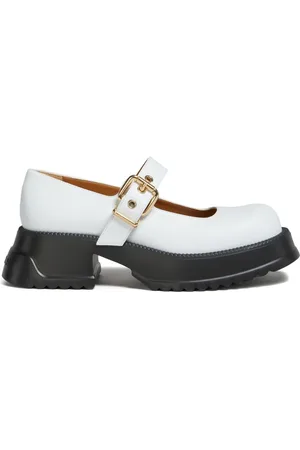 Marni Buckle-fastening leather loafers