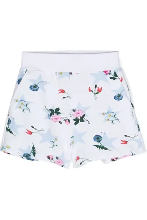 MONNALISA Floral-print jersey-texture shorts