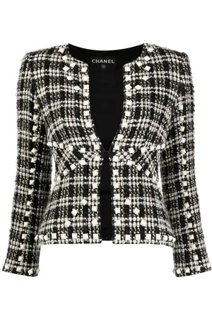 CHANEL 2003 tweed single-breasted jacket
