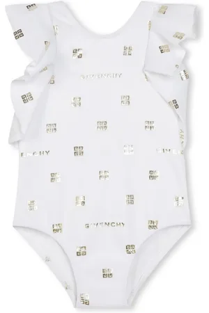 Givenchy 4G-print ruffled swimsuit