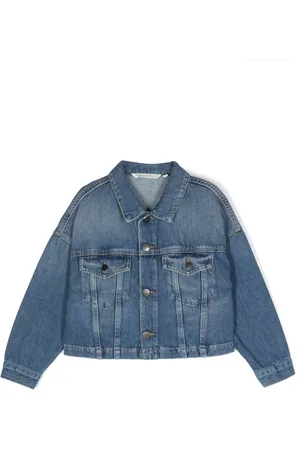 Palm Angels Logo-appliqué denim jacket