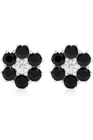 Hatton Labs Black stone stud earrings