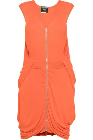 Jean Paul Gaultier 2000s ribbed-knit gathered minidress