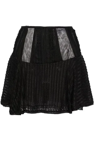 CHARO RUIZ IBIZA Hamaty panelled lace mini skirt