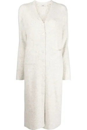 B+AB Brushed-effect fine-knit cardigan