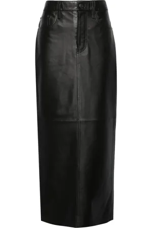WARDROBE.NYC Leather maxi column skirt