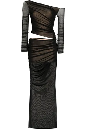Retrofete Aura semi-sheer maxi dress