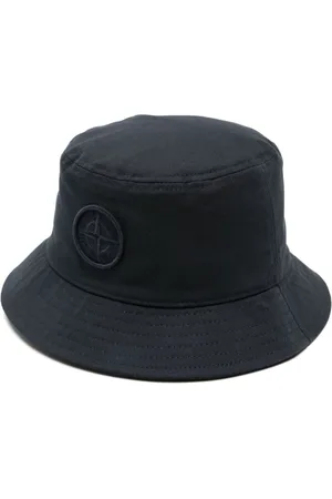 Stone Island Logo-patch cotton bucket hat