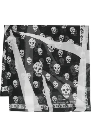 Alexander McQueen Skull-print silk scarf