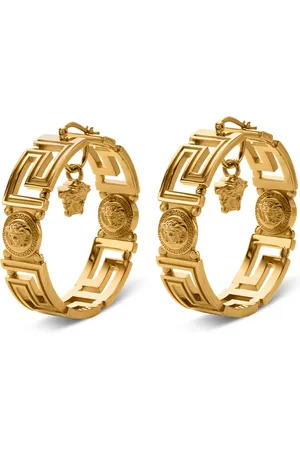 VERSACE Greca Medusa-head hoop earrings