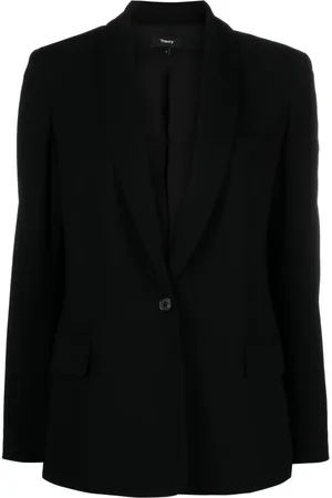 THEORY Shawl-lapels crepe blazer