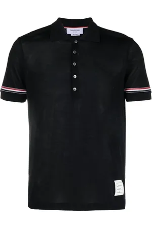 Thom Browne RWB-stripe polo shirt
