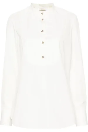 Chloé Sculpted-buttons cotton shirt