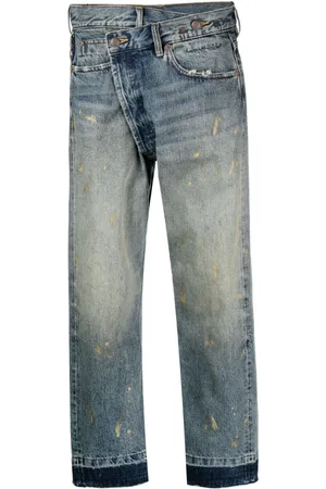 R13 Crossover high-rise cropped jeans