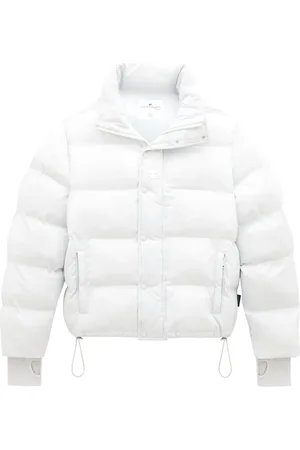 Courrèges Logo-embroidered puffer jacket