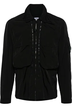 C.P. Company Lens-detail hooded shirt jacket