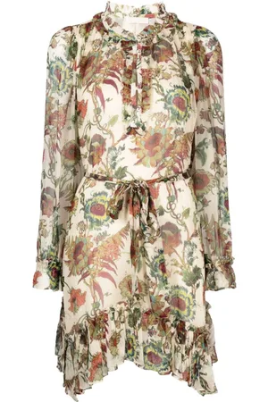 ULLA JOHNSON Anais ruffled silk mini dress