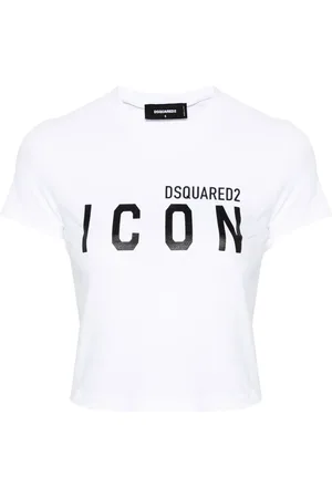 Dsquared2 Logo-print cropped T-shirt