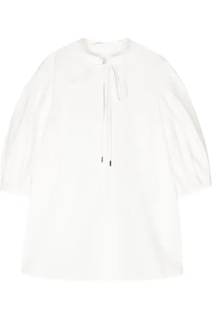 Chloé Balloon-sleeve cotton blouse