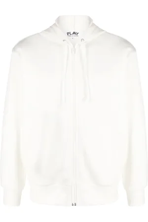 Comme des Garçons X the Artist Invader pixelated-appliqué hoodie