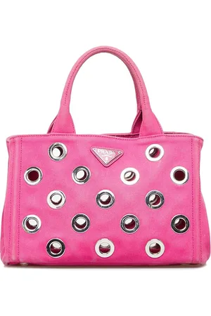Prada 2013-2022 Canapa Grommet two-way handbag