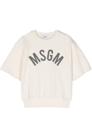 Msgm Logo-print short-sleeve sweatshirt