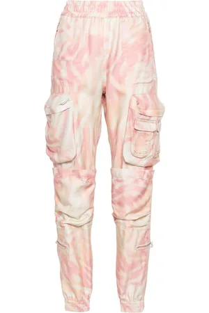 Diesel P-Mirow zebra-print trousers