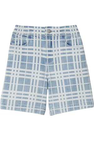 Burberry Check-pattern denim shorts