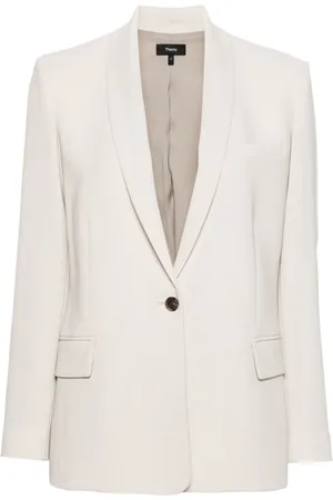 THEORY Single-breasted shawl-lapels blazer