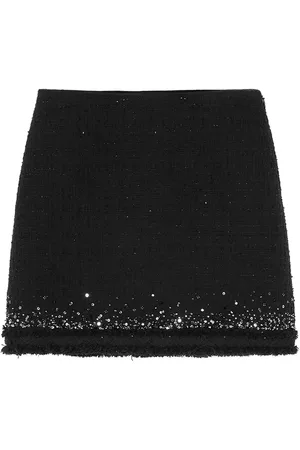 VERSACE Sequinned high-waist skirt