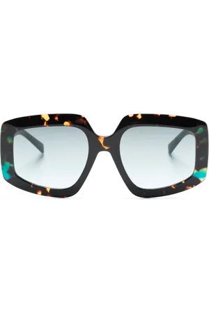 Missoni Tortoiseshell-detailed square-frame sunglasses