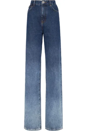 Philipp Plein Gradient-effect high-rise jeans