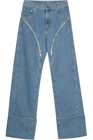 MUGLER Mid-rise straight-leg jeans