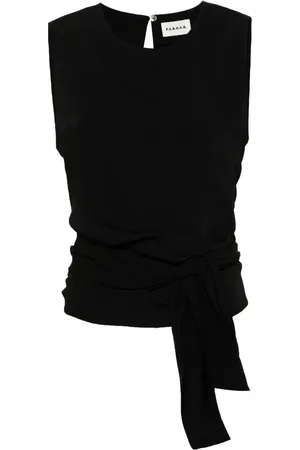 P.A.R.O.S.H. Sleeveless tie-fastening blouse