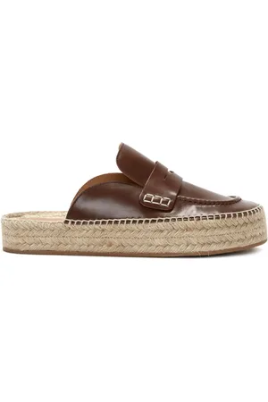 J.W.Anderson Penny-slot leather loafer mules