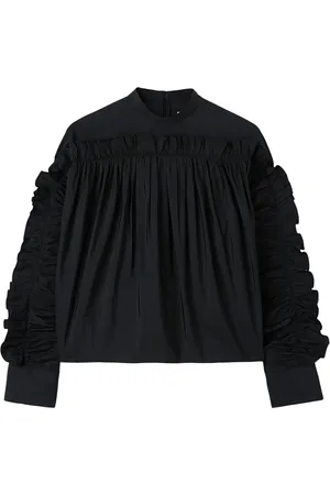 Jil Sander Ruffle-detailing crew-neck sweatshirt