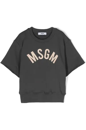 Msgm Logo-print short-sleeve sweatshirt