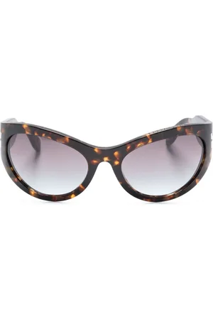 Marc Jacobs Tortoiseshell wraparound-frame sunglasses