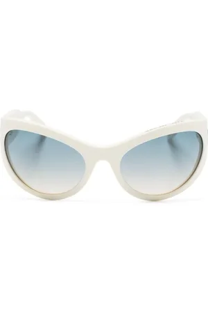 Marc Jacobs Icon Wrapped oval-frame sunglasses