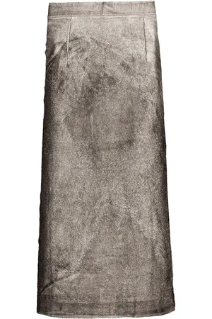 Maison Margiela Serigraphic-print silk skirt